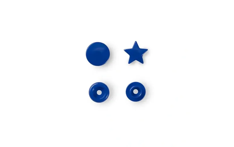 Prym Druckknöpfe Color Snaps Stern, Königsblau, 12.4 mm, 30 pezzi