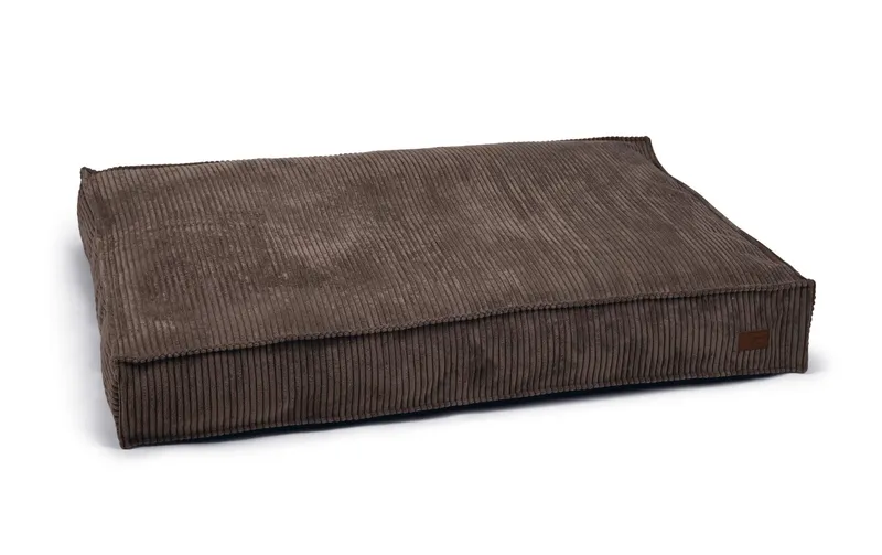 Designed by Lotte chiens-lit Ribbed brun 120x80x15cm