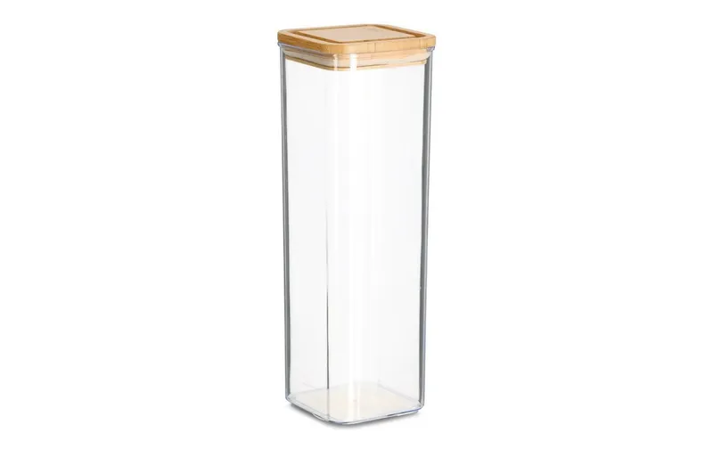 Zeller Present Vorratsdose Bambusdeckel 10 x 10 x 29.5 cm, 1.9 l