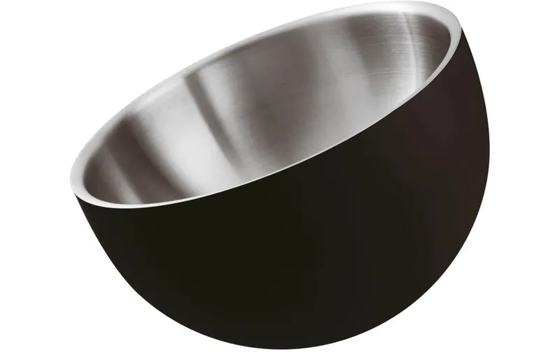 Paderno Schüssel Doppelwandig, 18 cm x 14 cm nero