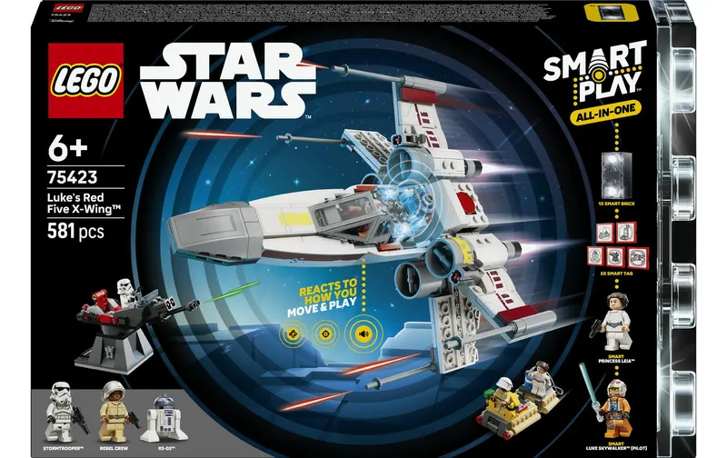 LEGO® Star Wars SMART Play: Lukes rouge Fünf X-Wing 75423 interaktiv