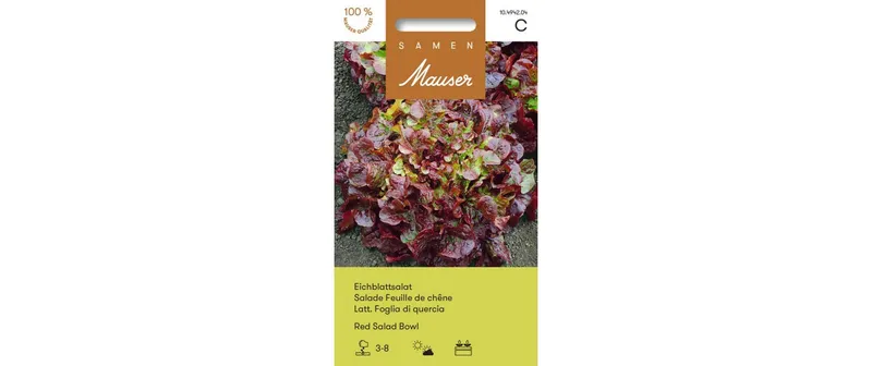 Samen Mauser Samen Eichblattsalat Red Salad Bowl