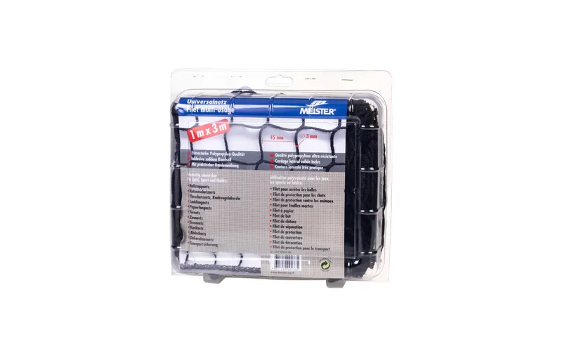 Meister Universalnetz knotenlos, Ø 3 mm / 1 x 3 m, nero