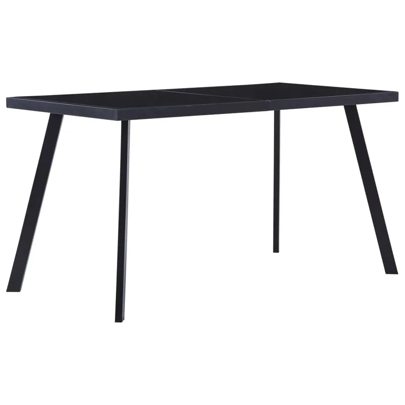 Esstisch nero 140 x 70 x 75 cm Hartglas