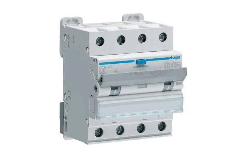 Hager FI / LS 4P 6kA C-16A 30mA Typ A