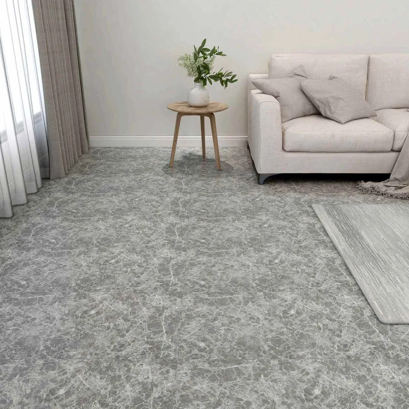 Bodenplanken Grau 5,11 m² 55 Stk. PVC