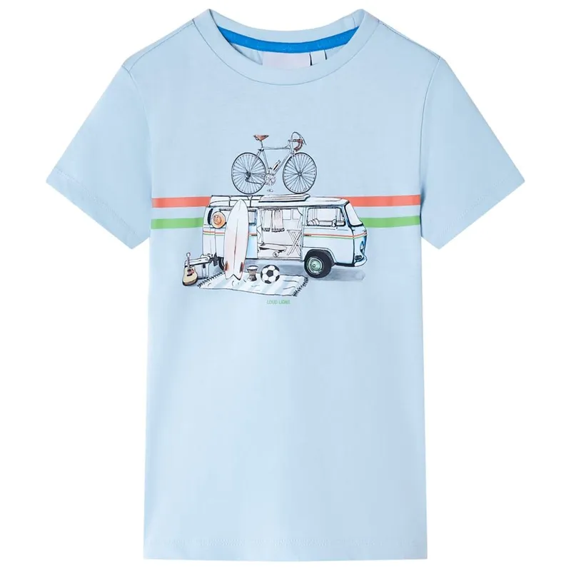 T-shirt pour enfants bleu clair 104