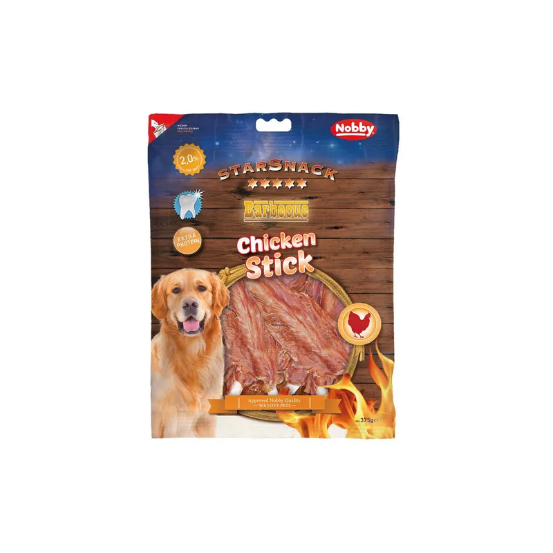 Nobby Kausnack StarSnack Barbecue Chicken Stick, 375 g