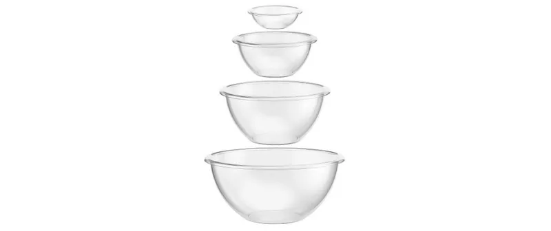 Bodum Salatschüssel ensemble Bistro 4-teilig transparent, 10 l
