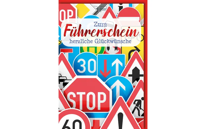 brun + Company Glückwunschkarte Führerschein 11.5 x 17 cm