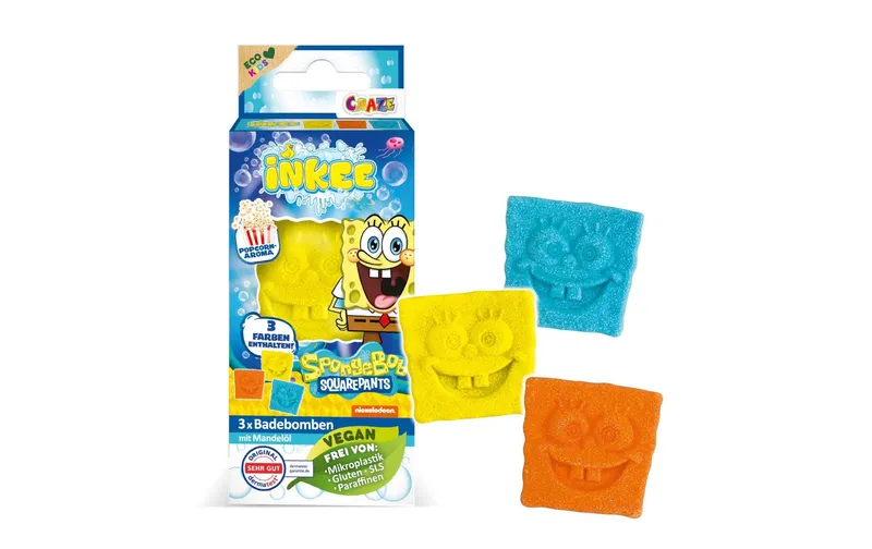 Craze Badespass Inkee Mini Pack SpongeBob 3 pezzi