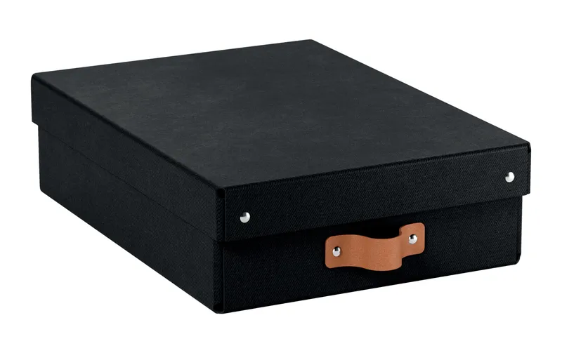 Leitz Arrchivbox Puro flach mit Klappdeckel, 2 pièces, noir