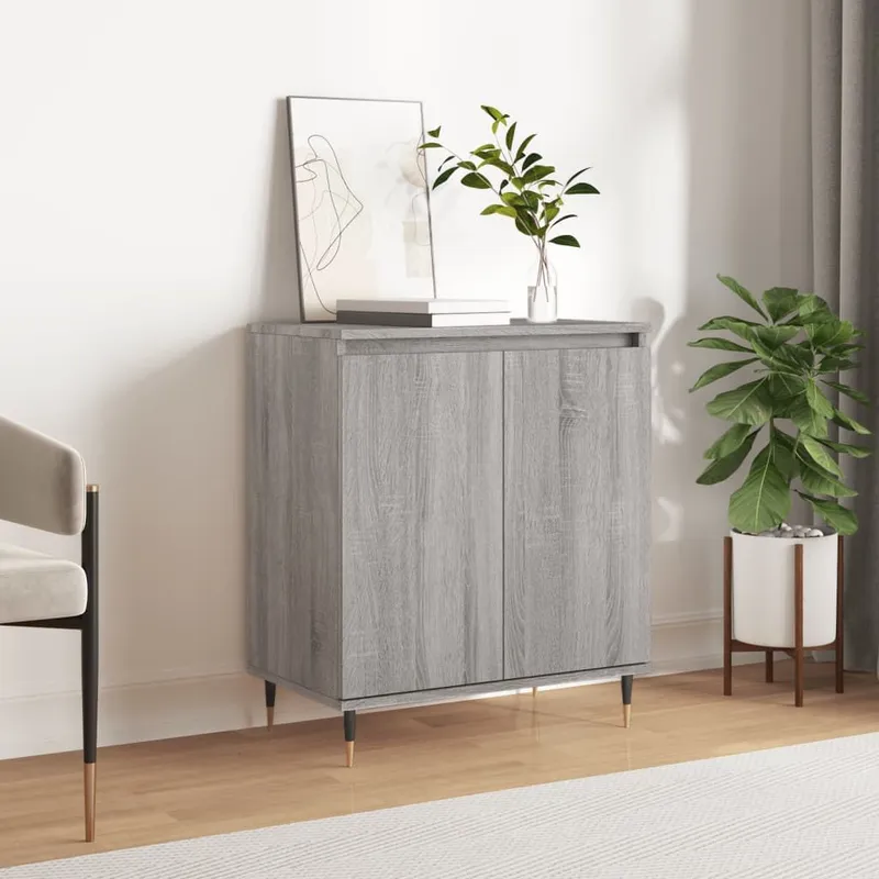 Sideboard Grau Sonoma 60x35x70 cm Holzwerkstoff