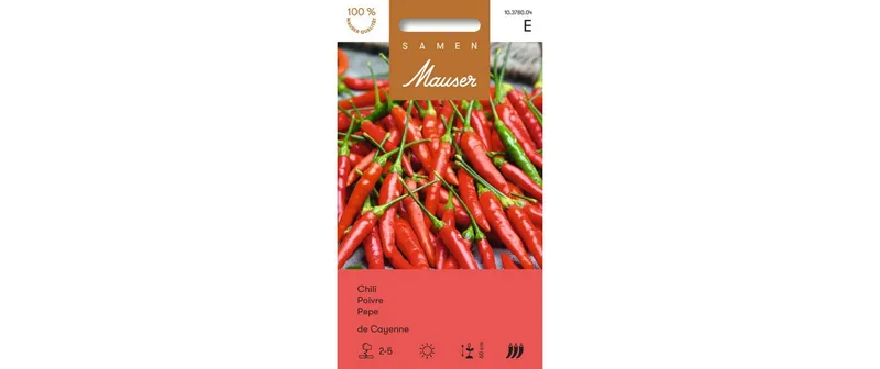 Samen Mauser Samen Chili de Cayenne rot