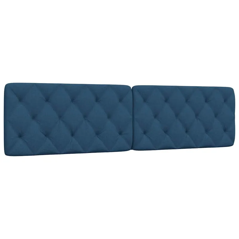 Kopfteil-Kissen Blau 200 cm Stoff