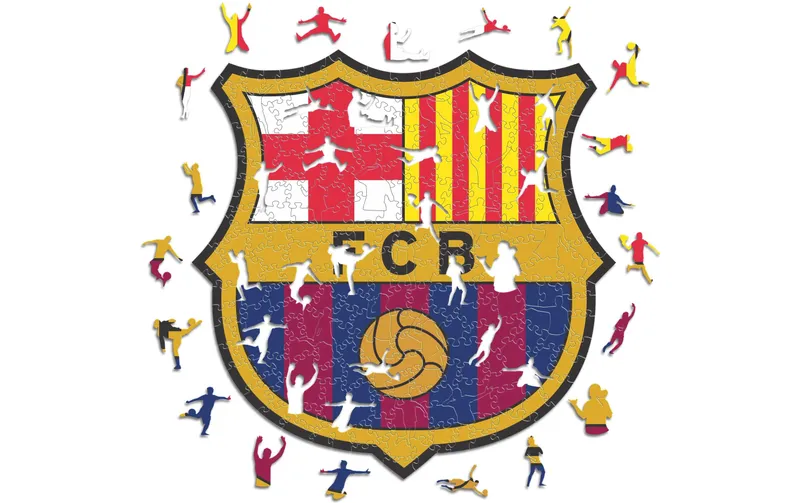 Iconic Puzzle Holz-Puzzle FC Barcelona – Logo