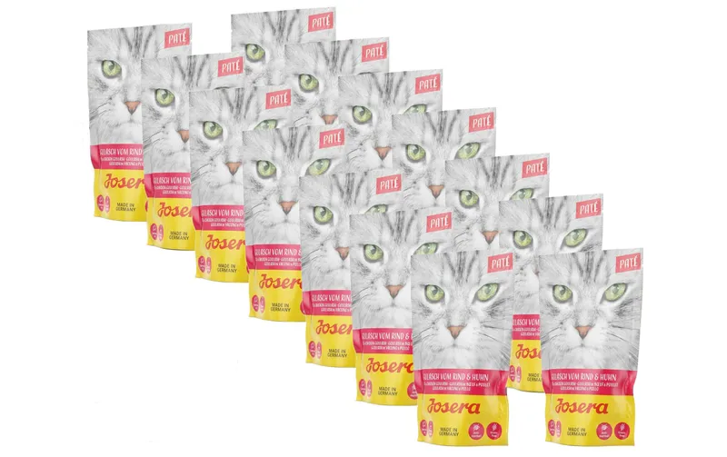 Josera Nassfutter Paté Gulasch vom Rind & Huhn, 16 x 85 g