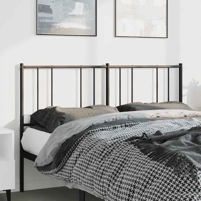 Tête de lit de remplacement métal noir 150 cm