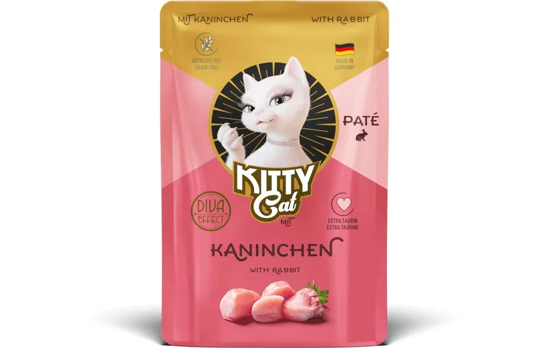 KITTY Cat Nassfutter KittyCat Paté Pouch Kaninchen 85 g