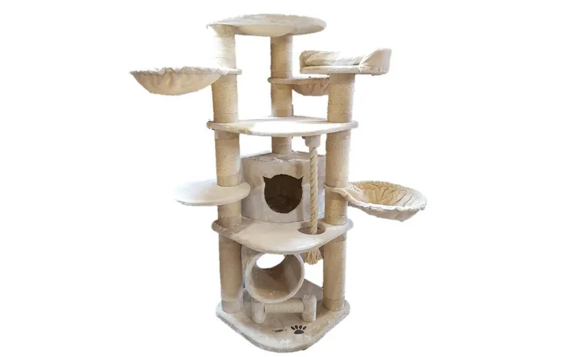 PetHomes Kratzbaum Mallorca 188 cm Creme