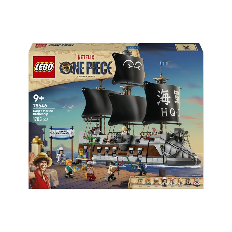 LEGO® One Piece Garps Marineschlachtschiff 75646