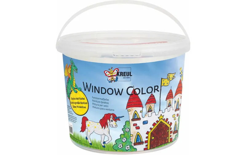 Kreul Fensterfarbe Window Color Set Burg 125 ml con Zubehör