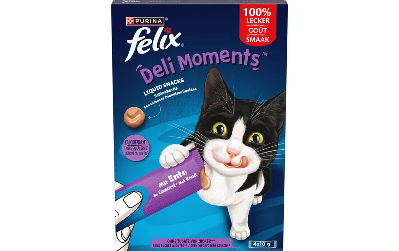 Felix Katzen-Snack Deli Moments Ente 4 x 10g