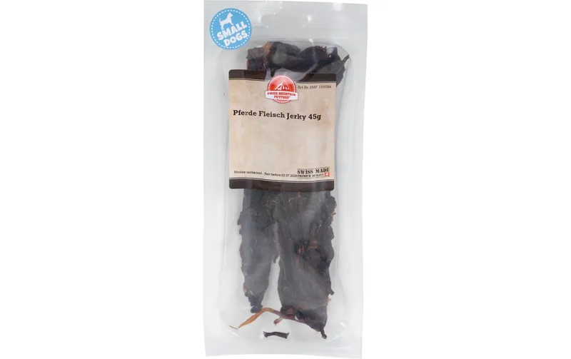 Swiss Mountain Petfood Kausnack Pferde Fleisch Jerky, 45 g