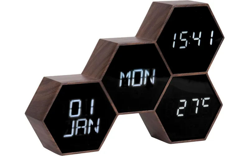 KARLSSON Digitalwecker Six in the Mix brown
