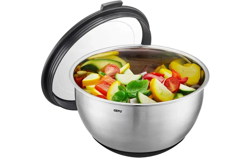 GEFU Rührschüssel Muovo 2.5 l, noir/Silber