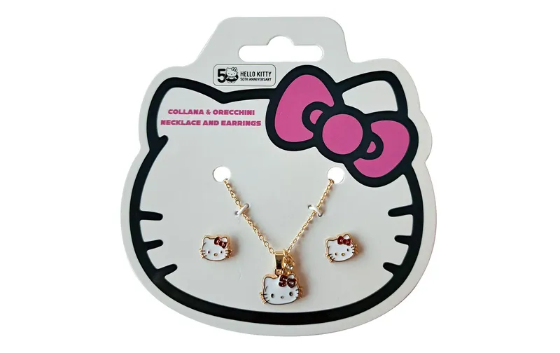 Sombo Hello Kitty Halskette et Ohrringe