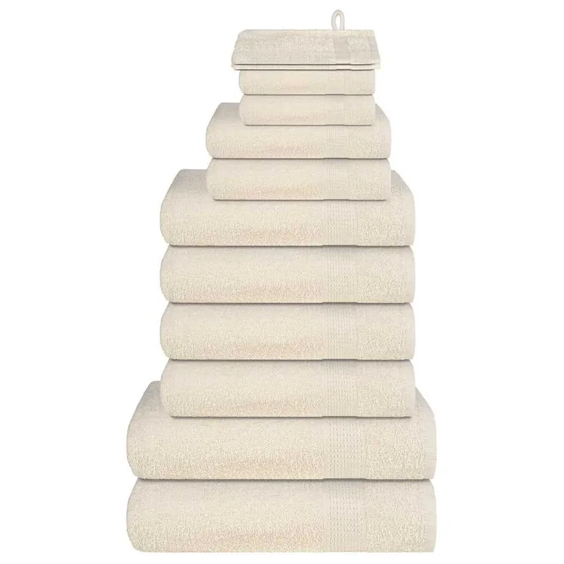 12-tlg. Handtuch-Set FROGN Creme 360 g/m²