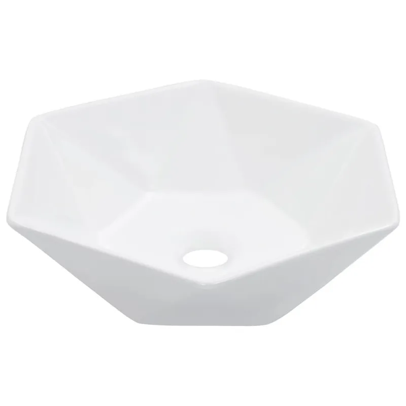 Waschbecken 41 x 36,5 x 12 cm Keramik bianco