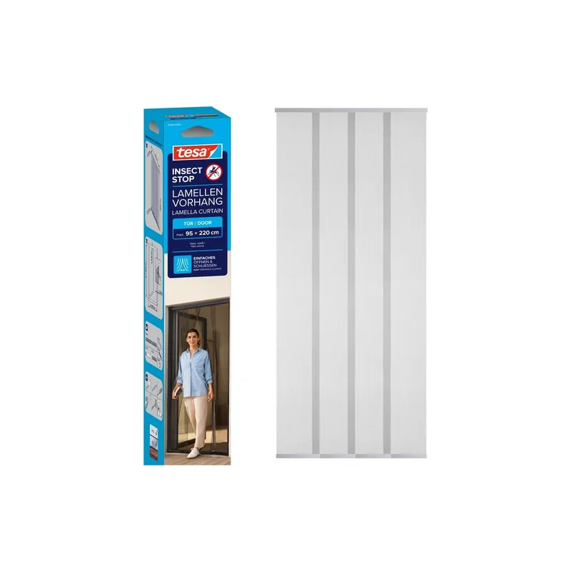 tesa Fliegengitter Insect Stop Lamellentür Standard weiss
