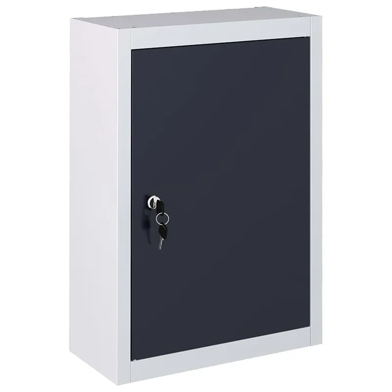 Wand-Werkzeugschrank Industriedesign metallo grigio e nero