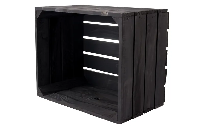 Holz Zollhaus Holzharasse Vintage nero 40 x 50 cm