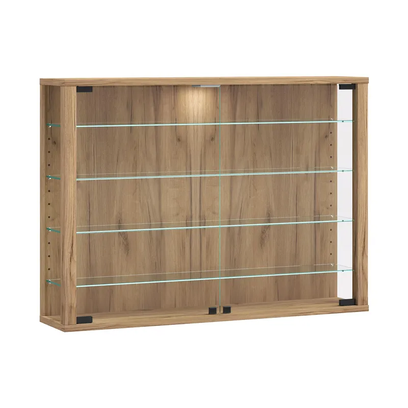 VCM Vitrine Vitrosa L 82.6 x 59.9 cm, Honig-Eiche