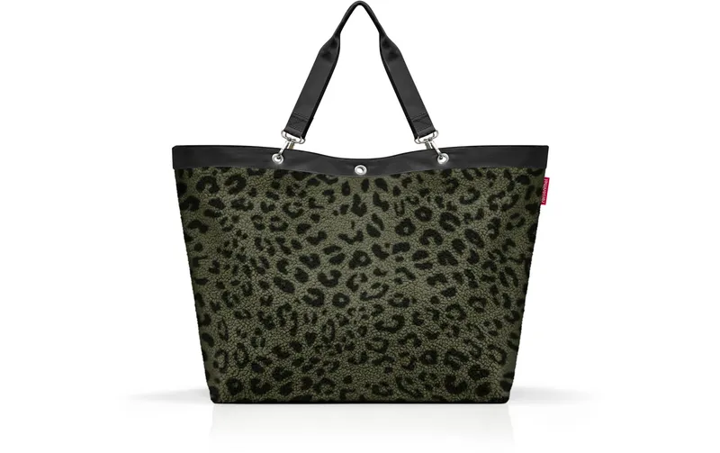 Reisenthel Einkaufstasche Shopper XL 35 l, Schwarz/Dunkelgrün