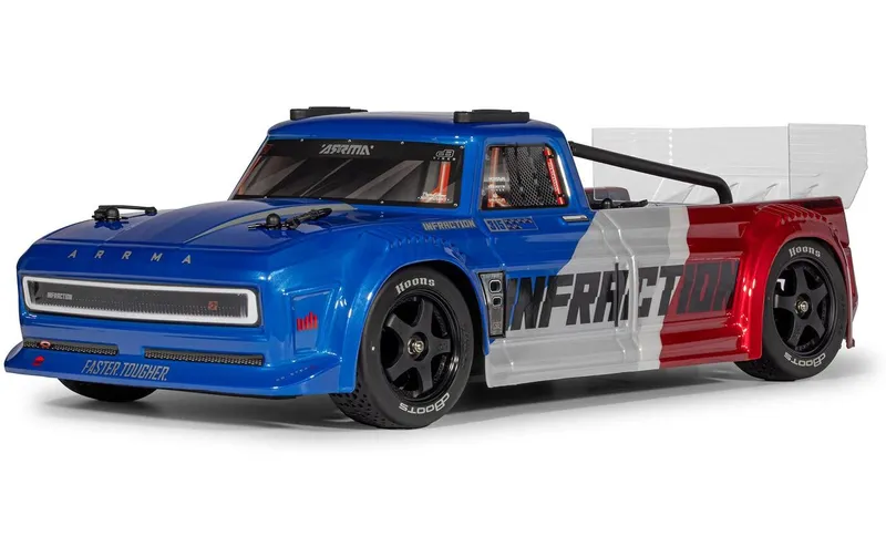 Arrma Race Truck Infraction 223S DSC 4 x 4 1:8, ARTR blu/rosso