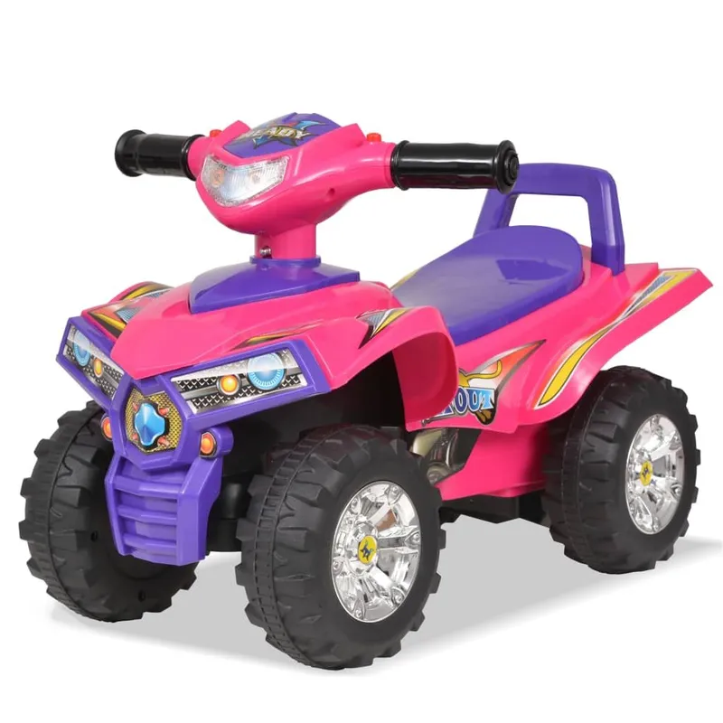 VTT pour enfants avec son et lumière Rose et violet