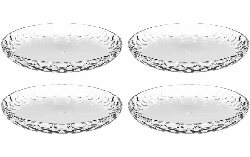 LEONARDO Teller Cucina Optic 18 cm, 4 pièces,transparent