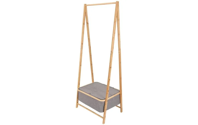 Lumaland Lumaland Kleiderständer aus Bambus 159 x 60 x 45 cm grey