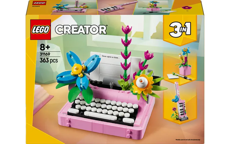 LEGO® Creator Schreibmaschine con Blumen 31169