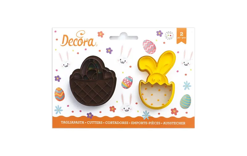 Decora Guetzli-Ausstecher Osterhase und Osterkorb Set 2 Stück