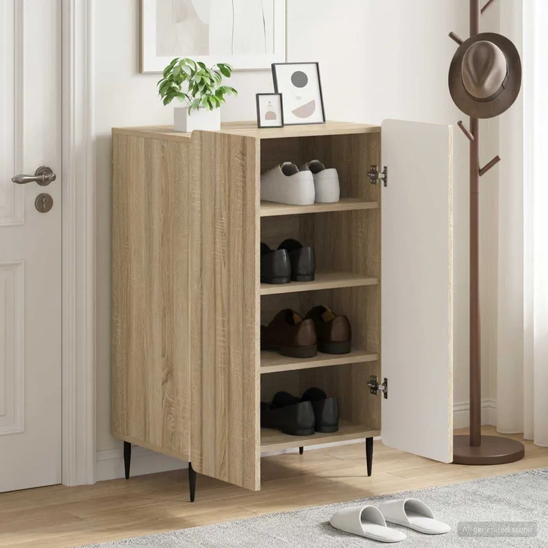 Schuhschrank ZWOLLE 59,5 x 39,5 x 91,5 cm Holzwerkstoff