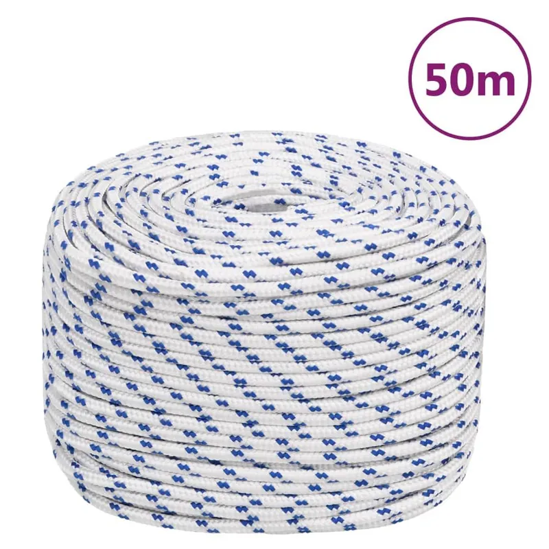 Bootsseil bianco 6 mm 50 m Polypropylen