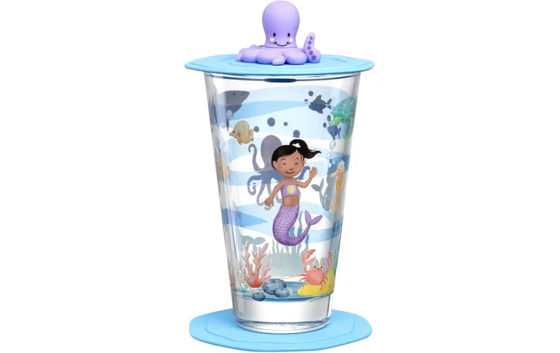 LEONARDO Kindertrinkglas Avventura 300 ml, 3-teilig, Meer