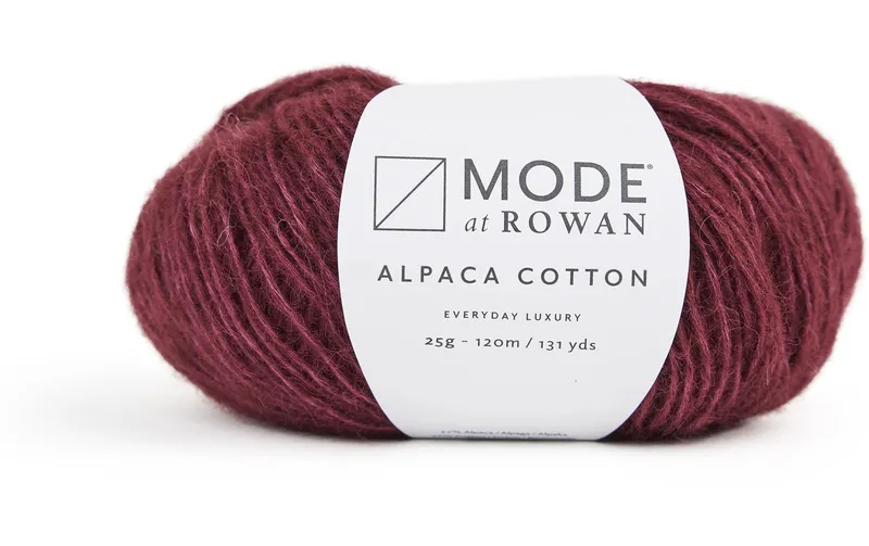 Mode at Rowan Wolle Alpaca Cotton 25 g, 120 m, Rot