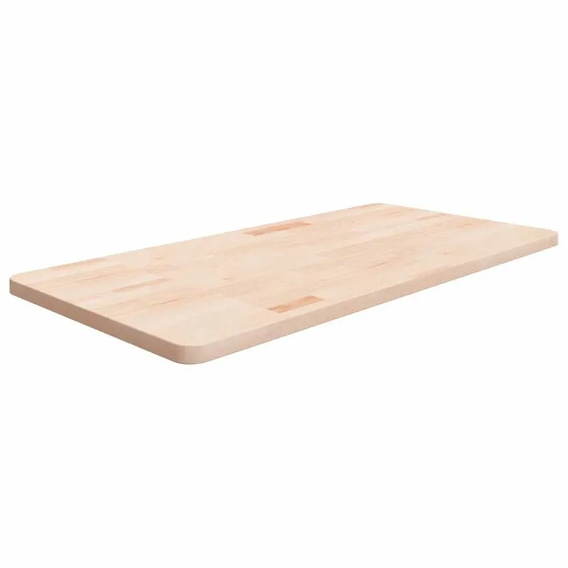 Waschtischplatte 100x50x2,5 cm Massivholz Unbehandelt
