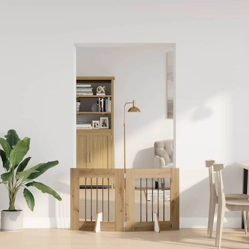 Klappbares Hundetor con Ständern 2 pz. Artisan-rovere 120,5 cm